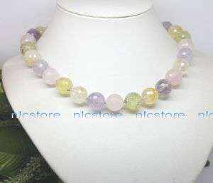 Natural amethyst topaz Peridot necklace gem stone beads  