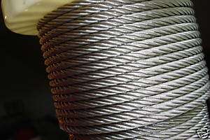 7x7 Stainless Steel Aircraft Cable  250 Foot Spool  