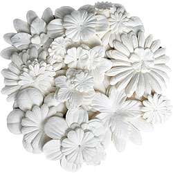 Color Me Crazy White Paper Flowers (Pack of 240)  