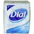 Dial 4 oz White Antibacterial Deodorant Soap (Pack of 3 