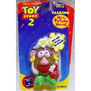   Toy Story 2 Talking Mrs. Potato Head Pocket Pals Clip On Toys & Games