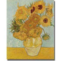 Vincent Van Gogh Vase of Sunflowers Canvas Art  Overstock