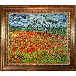 Van Gogh Field of Poppies Canvas Art  Overstock