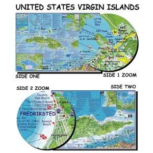  Franko Maps United States Virgin Islands Dive Map: Sports 