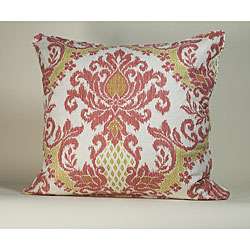 Jiti Pillows IKAT White/ Red Decorative Pillow  