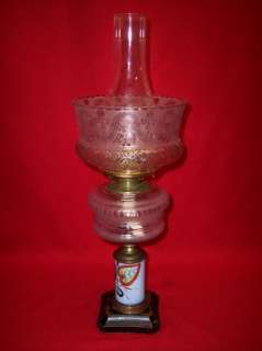 EARLY 1900’s COMPOSITE OIL/KEROSENE TABLE LAMP  