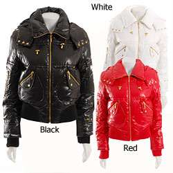 Black Rivet Womens Jacket with Removable Hood  Overstock