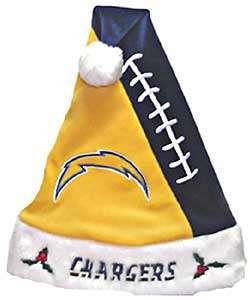 Colorblock Santa Hat   San Diego Chargers  