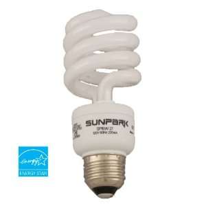 Sunpark 15 Watt CFL Light Bulb (60 Watt Incandescent Equivalent), Warm 
