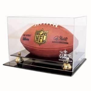   Super Bowl XLIV Champions Deluxe Football Display Case: Toys & Games