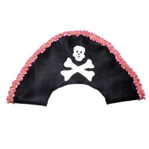  Girls Pirate Hat with Jolly Roger: Toys & Games