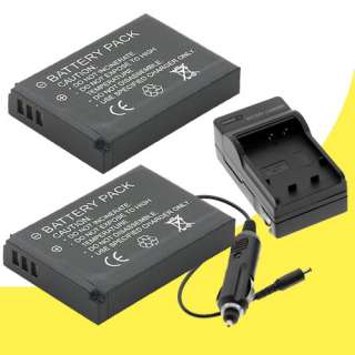 TWO EN EL12 Battery and Wall Charger for Nikon Coolpix S8200  