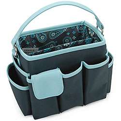 Mackinac Moon Small Charcoal/ Blue Square Organizer  Overstock