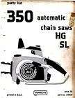 Homelite 350/360 chainsaw Parts listing manual  computer copy