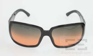 Chanel Black Large Square Frame & Orange Tinted Sunglasses 5061  