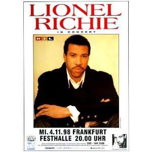 Lionel Richie   Time 1998   CONCERT   POSTER from GERMANY
