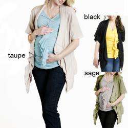   Clothings Womens Maternity Classic Elbow sleeve Open front Cardigan