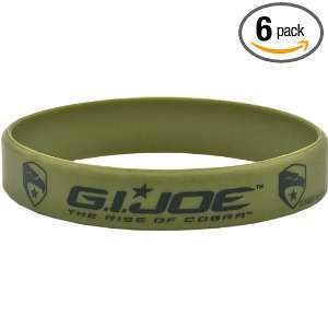  Designware GI Joe Rubber Bracelet, 4 count Packages (Pack 