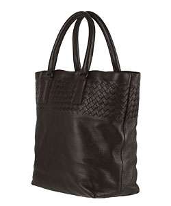 Bottega Veneta Dark Brown Leather Tote Bag  Overstock
