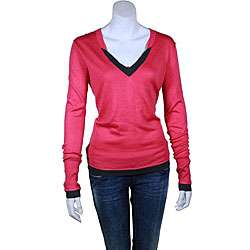 Diesel Womens V neck Silk Sweater  Overstock