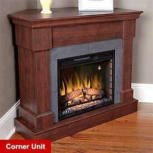 ClassicFlame Franklin 23 Cabinet Corner Electric Fireplace in Roasted 