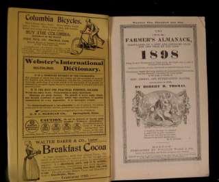 Old Farmers Almanac 1880 99 Lot of 11 issues  