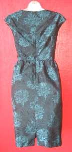 JESSICA HOWARD teal & black brocade beaded PARTY dress $159 nwt 16 