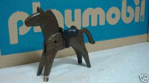 Playmobil 3407 cowboys series black horse with saddle  