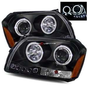  05 07 Dodge Magnum Twin CCFL Halo LED Projector Headlights 