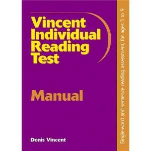  Vincent Individual Reading Test Manual (9780340941492 