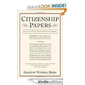 Citizenship Papers Essays Wendell Berry  Kindle Store