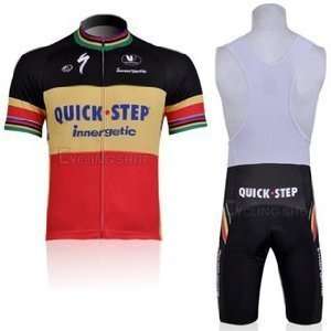  quick step Strap Cycling Jersey Set(available Size S,M, L 