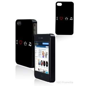  I Love House Music   Iphone 4 Iphone 4s Hard Shell Case 