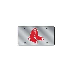  Boston Red Sox Laser Cut Silver License Plate Sports 