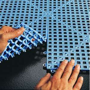  Dri Dek Light Blue Vinyl Interlocking Drainage Floor Tile 