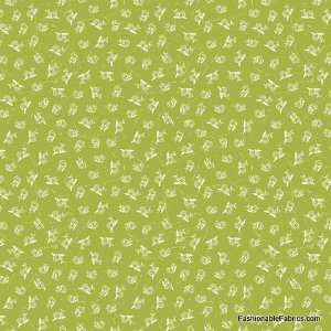  Homespun Chic Birdies on green by Blend Fabrics Arts 