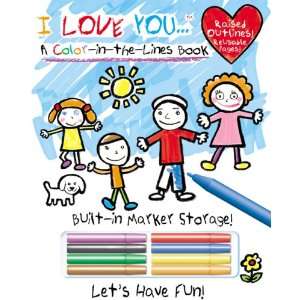  I Love You Color in the Lines Book (9780766626744) Modern 