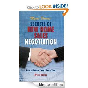 Myers Barnes Secrets of New Home Sales Negotiation Myers Barnes 
