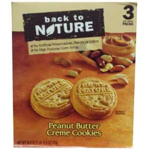 Back to Nature Peanut Butter Creme Cookies, 28.8oz:  