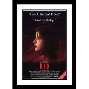  Trois Couleurs Rouge 20x26 Framed and Double Matted Movie 