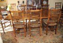 Farmhouse Kitchen Refectory Table Spindleback Chair Set  