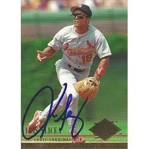  Luis Alicea Signed St. Louis Cardinals 1994 Fleer Ultra 