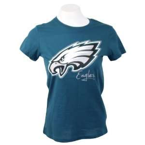  Philadelphia Eagles Womens Big Logo Signature NFL T Shirt 