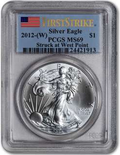 2012 (W) American Silver Eagle   PCGS MS69   First Strike  