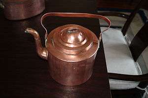 Wonderful Vintage Copper Tea Pot  