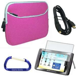 Gizmo Dorks Super Bundle with Case (Pink) with Carabiner Key Chain for 
