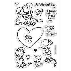 Stampendous Iguana Love Clear Stamps  