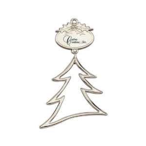    Personalized Christmas Tree Ornaments   Silver Tree