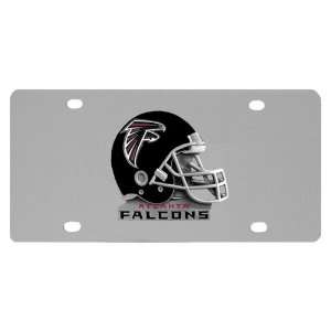 Atlanta Falcons Stainless Metal License Plate:  Sports 