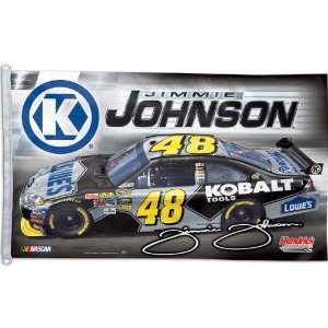   Wincraft Jimmie Johnson Kobalt One Sided 3X5 Flag: Sports & Outdoors